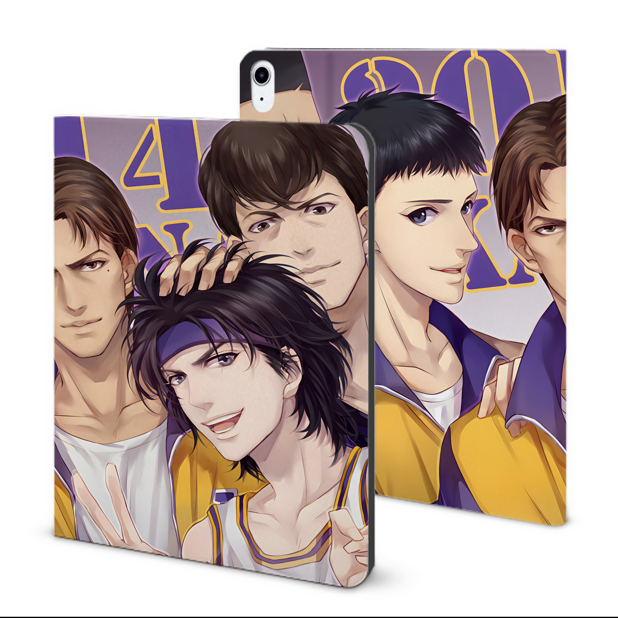 （画像用） SLAM DUNK／スラムダンク IPad ケース ブック型 PUレザー TPU 耐衝撃 軽量 薄型 ペン収納なし 全面保護 IPad 各モデル対応